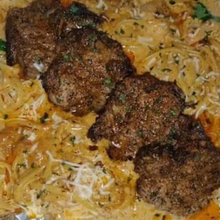 Lamb chop Alfredo